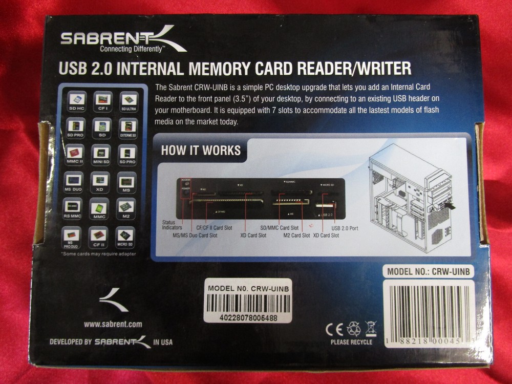 sarbent usb 2.0 card reader