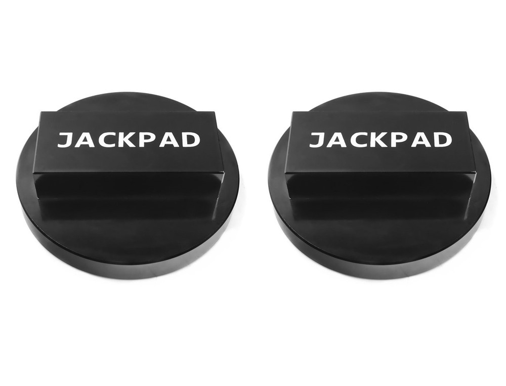 Anodized Black Jack Pad Adapter for BMW Models  2 Pack Replacement Parts