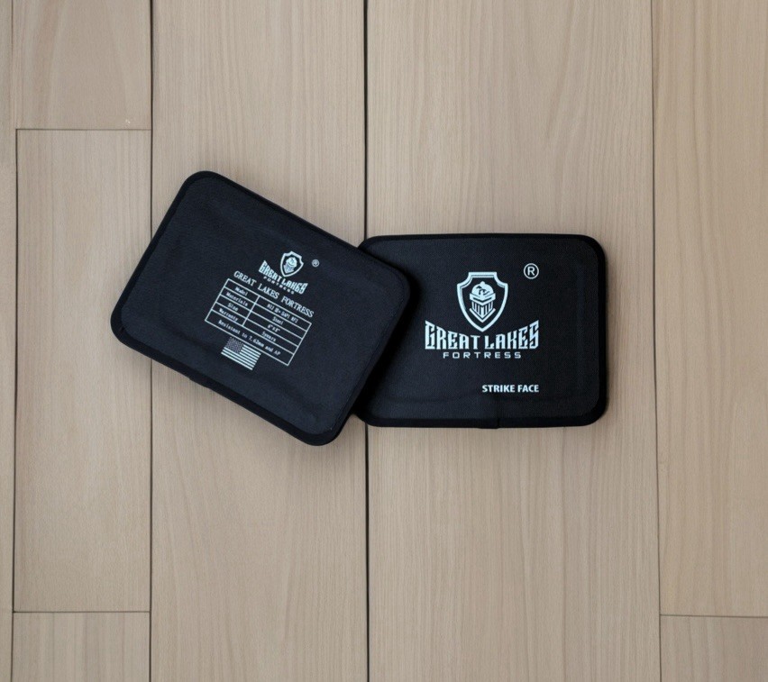 Tactical Level III+ AR600 Steel Body Armor Pair 6x8 Curved  Side Plates Rf2 M855