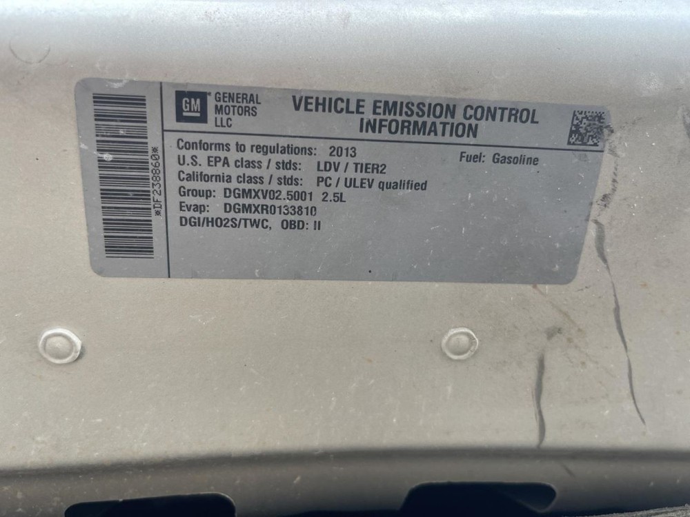 Console Front Floor Without Keyless Ignition Fits 13 MALIBU 985622