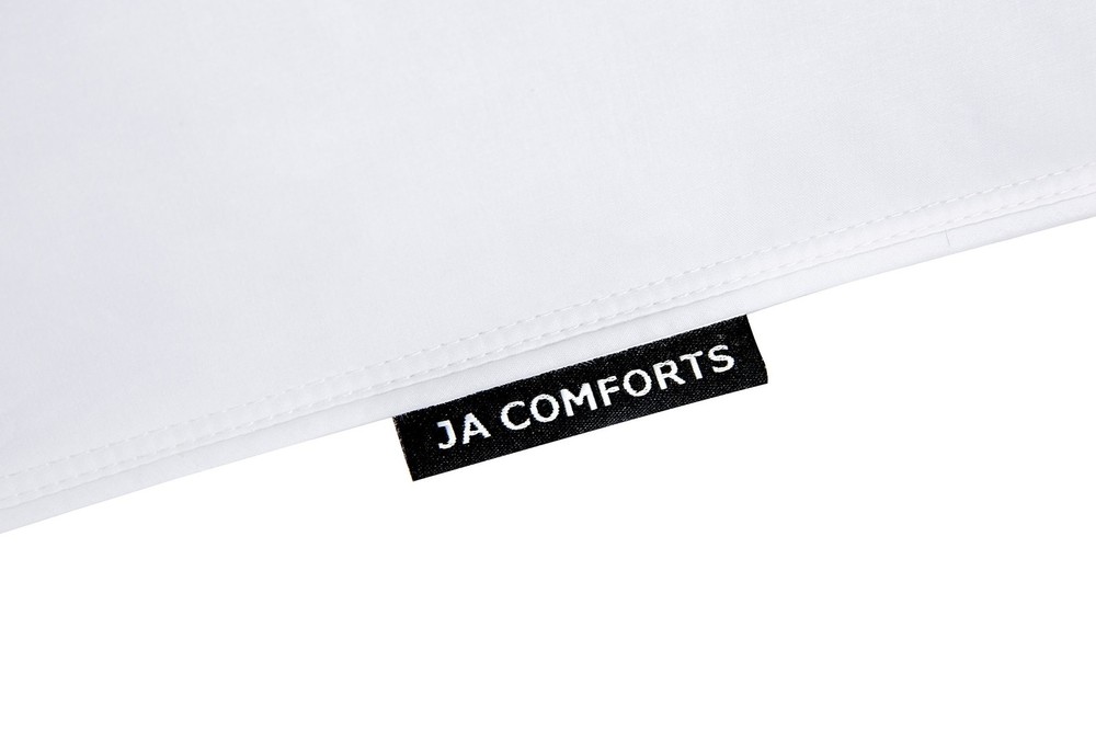 JA COMFORTS Goose Feather Down Bed Pillows for Sleeping(2 Packs)-Standard/Que...
