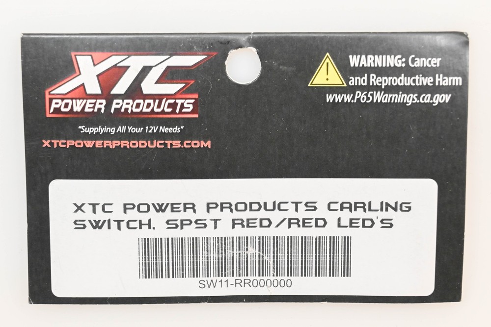 XTC Power Products SW11-RR000000 Red LED Dash Switch Body NOS