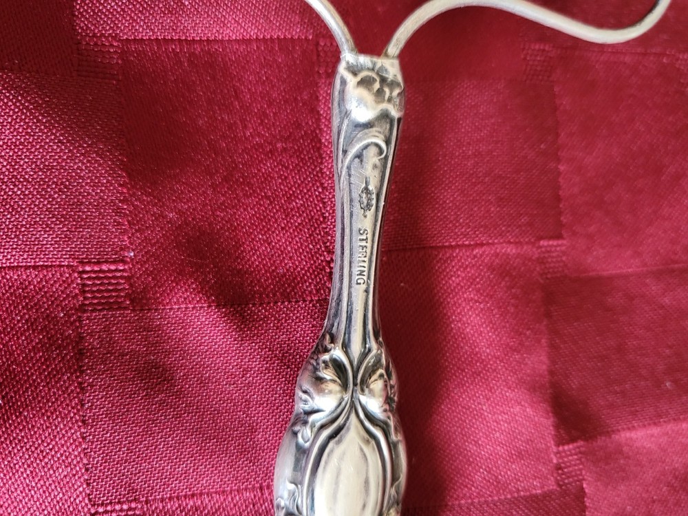 Rolling Ink Blotter with Sterling Silver Art Nouveaux Embossed Handle Pattern