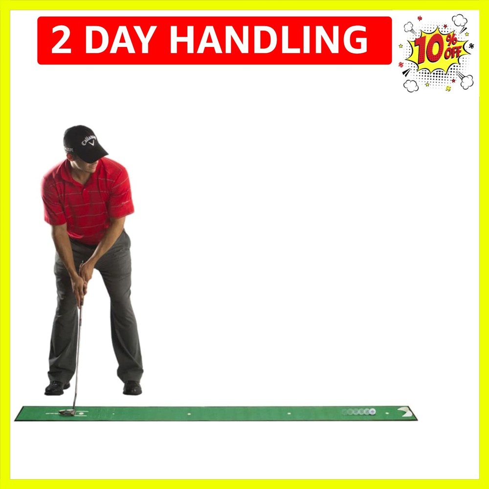 Mini B-Square Practice Putting Mat, Green 8FTx8IN