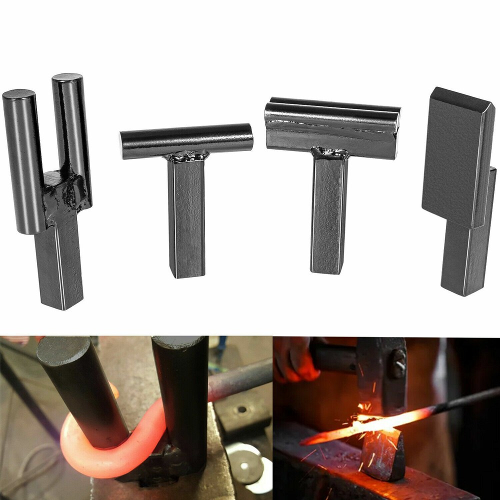 1 Inch Blacksmith Anvil Forge Hardy Hot Cut Creasing Stake Fuller Bending Set