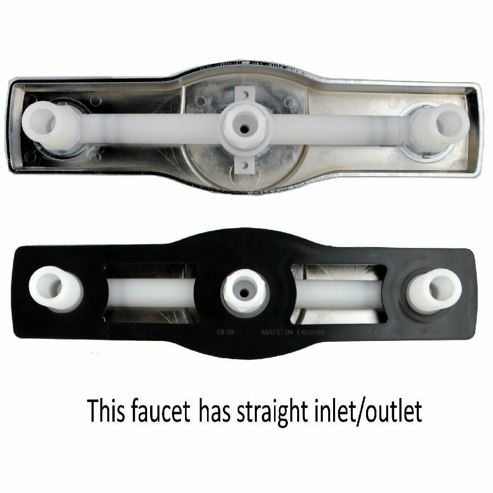 Ultra Mobile Home 8" Tub & Shower Faucet Chrome With Clear Handles (Plastic