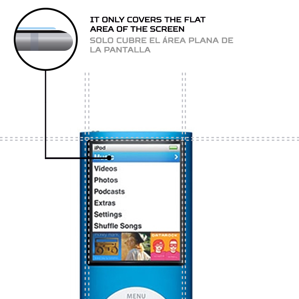 ANTISHOCK Screen protector for Apple iPod Nano 4