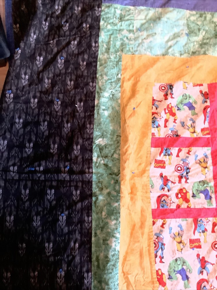 Marvel Quilt Handmade 81” X 64” Excellent
