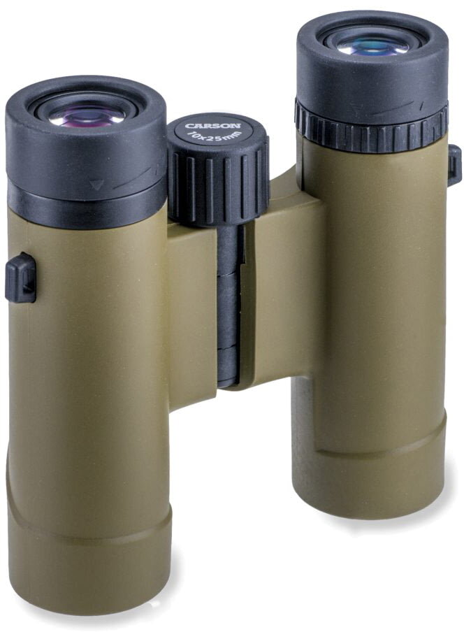 Carson Stinger 10x25 Compact Binocular, Brass, HW-025
