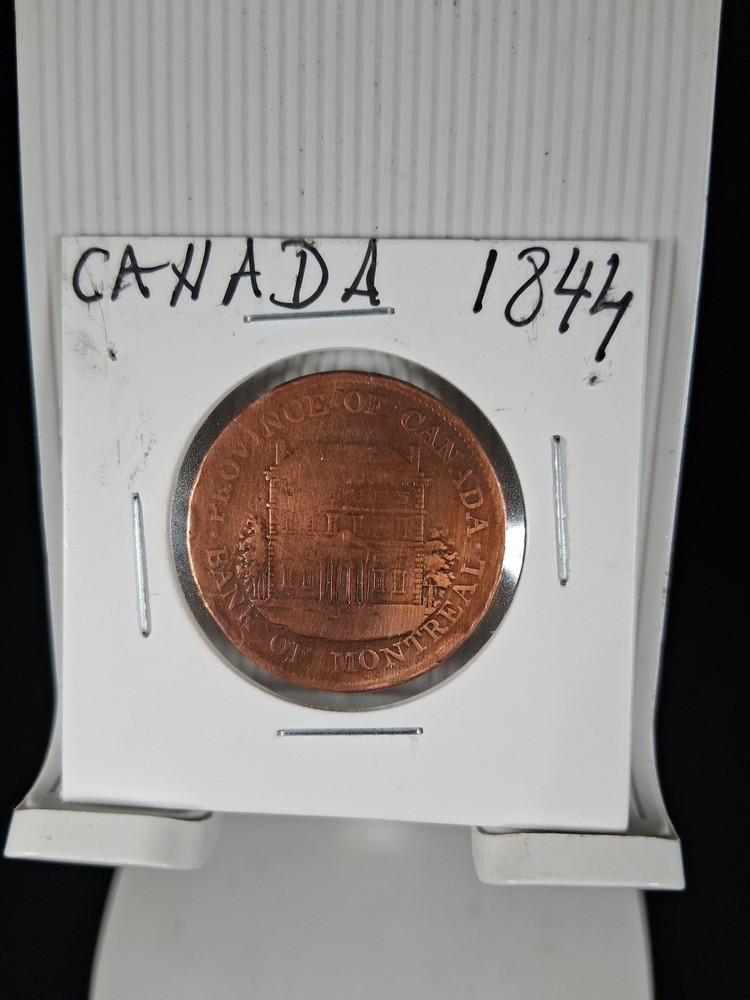1844 CANADA 1/2 PENNY