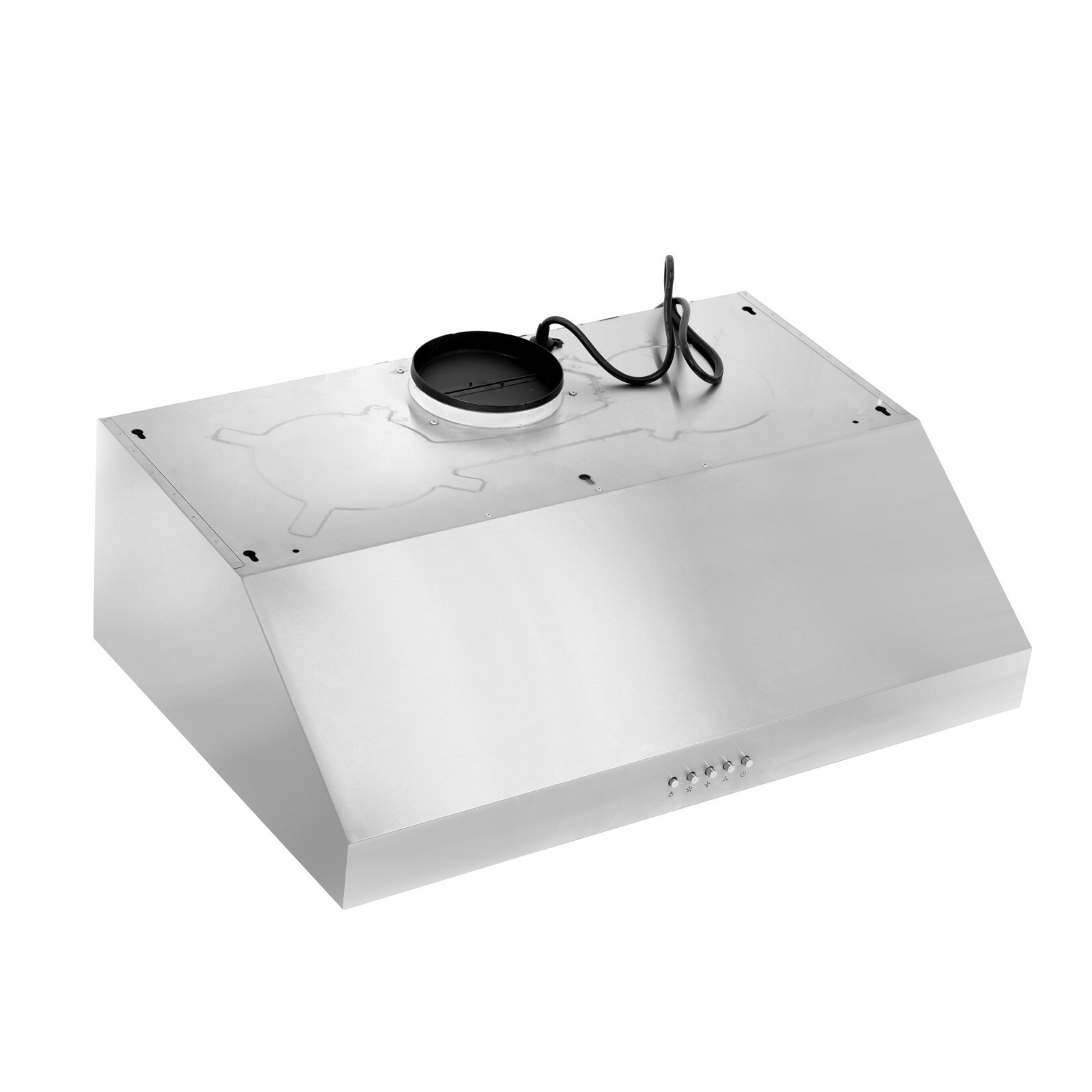 30 in Under Cabinet Range Hood (OPEN BOX) 3-Prong Plug, Stainless Steel, LED
