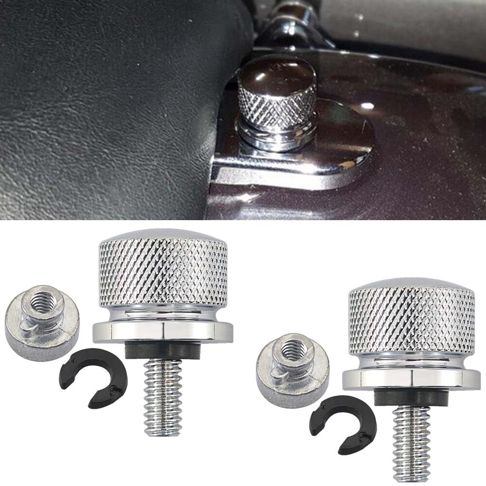 2pcs Rear Fender Seat Bolt & Nut Kit for Harley Sportster Road King Softail Dyna