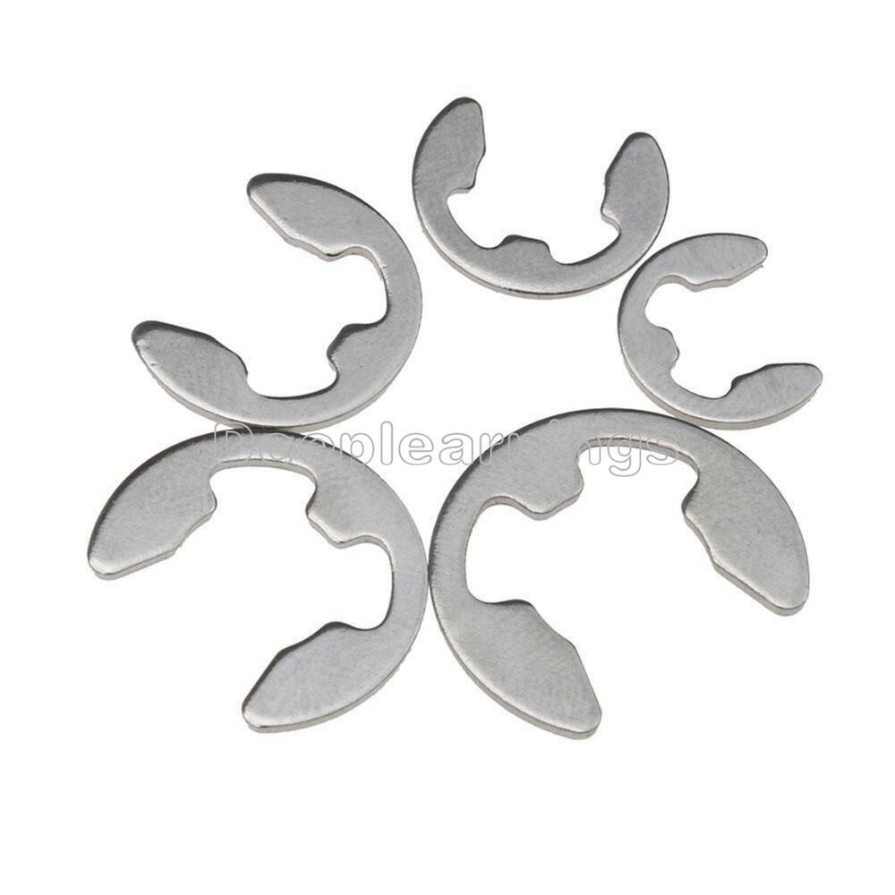 120X Assorted M1.5 - M10 Stainless E Clips C Circlip Retaining Snap Ring
