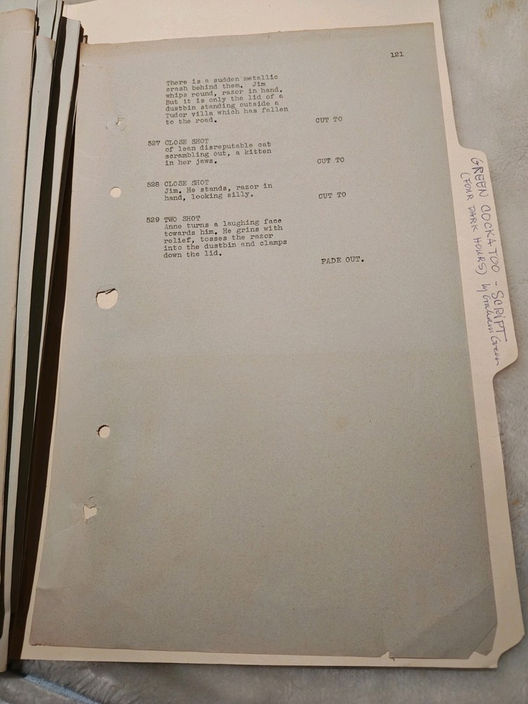 Green Cockatoo Script - William Cameron Menzies - 1937