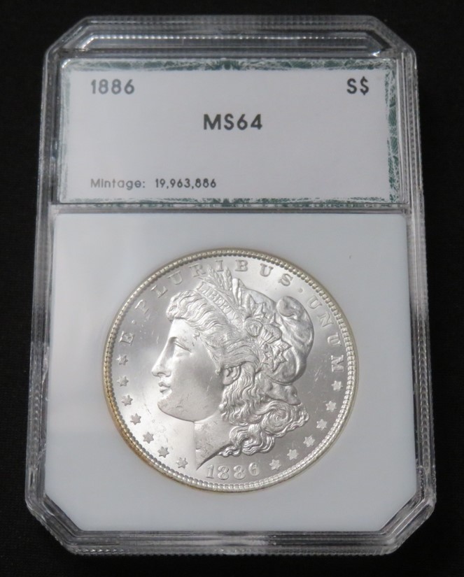 1886 Morgan Dollar. Premium Quality. GEM Uncirculated