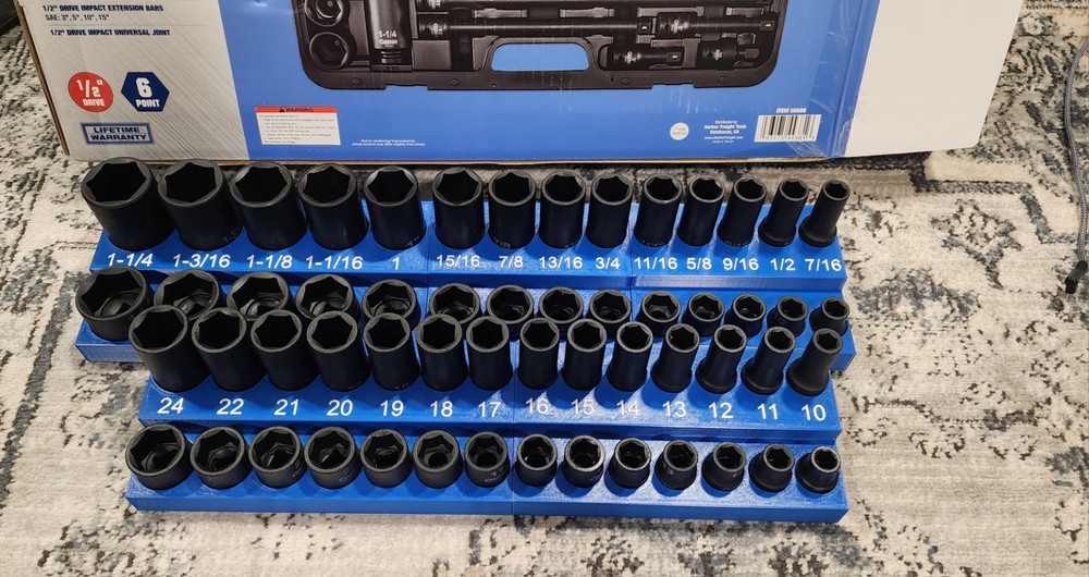 Quinn 1/2" Impact Master SET Socket Organizer