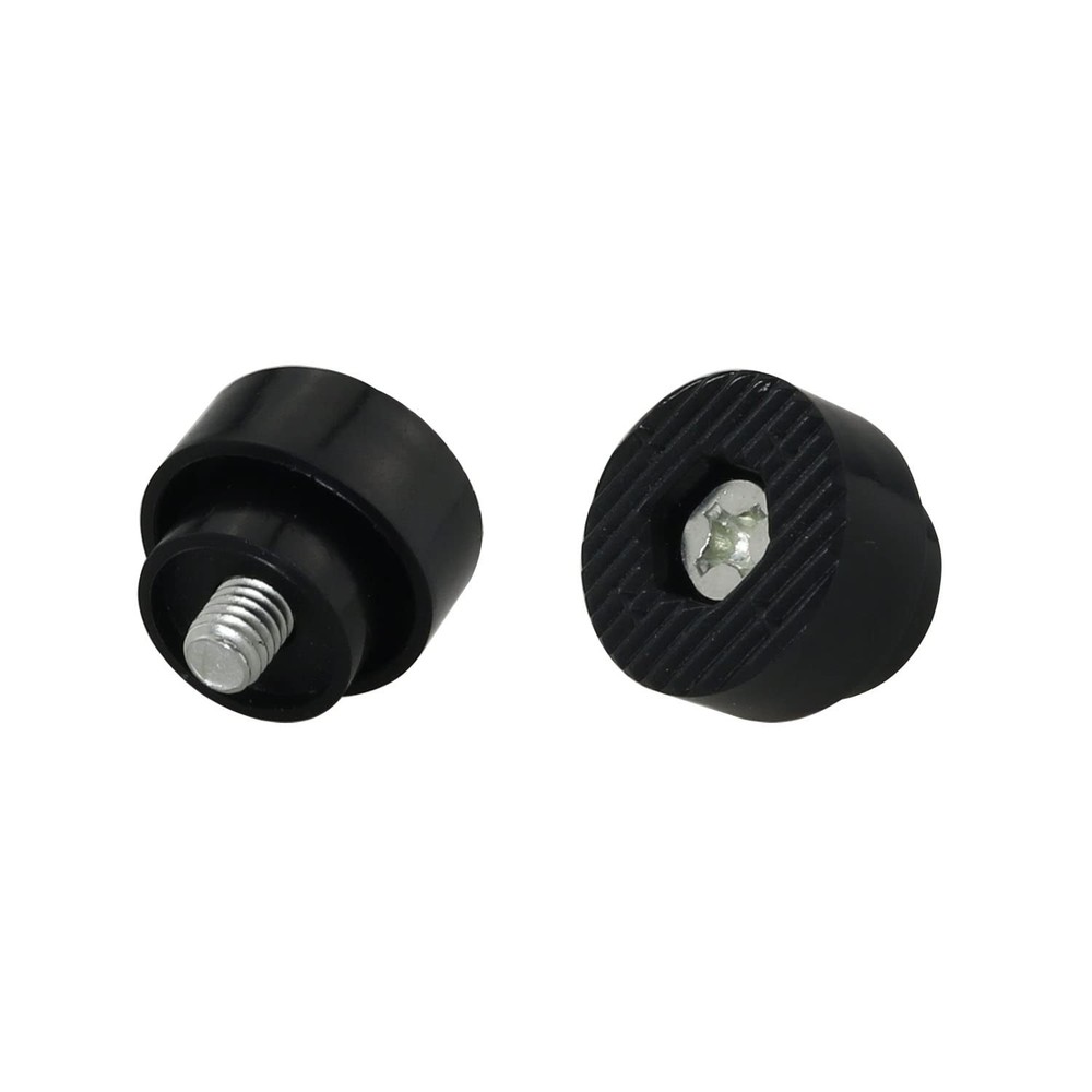 DGBRSM 3pcs Kick Down Door Stop Rubber Tip Replacement Black