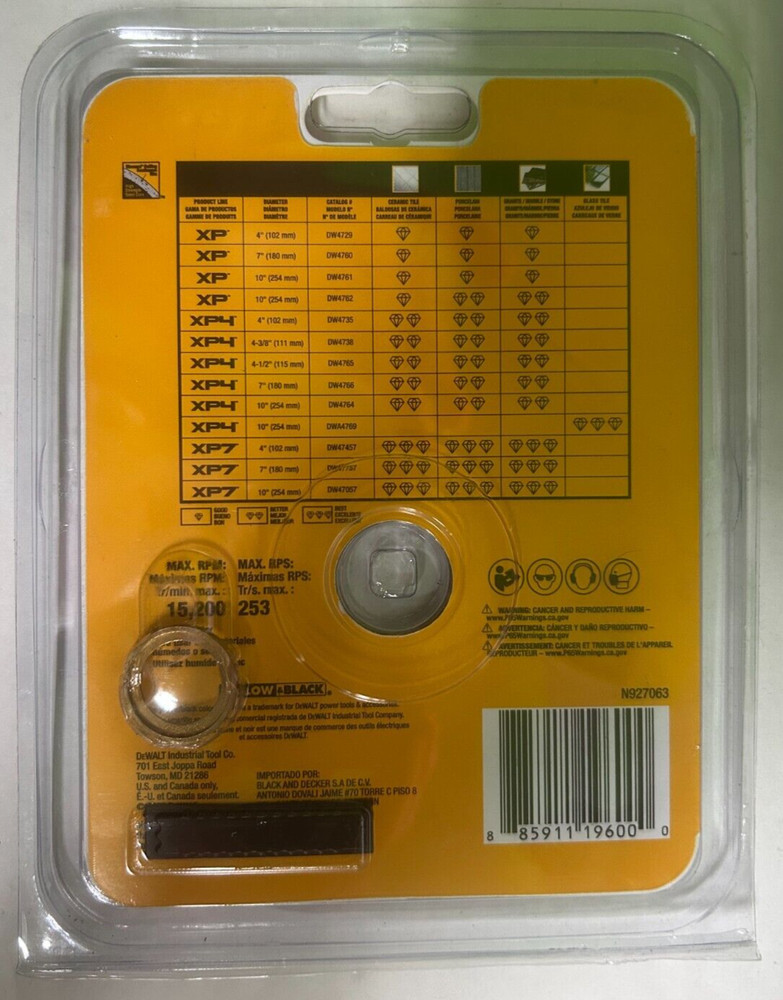 DeWalt DW4735 XP4 4" Continuous Diamond Blade