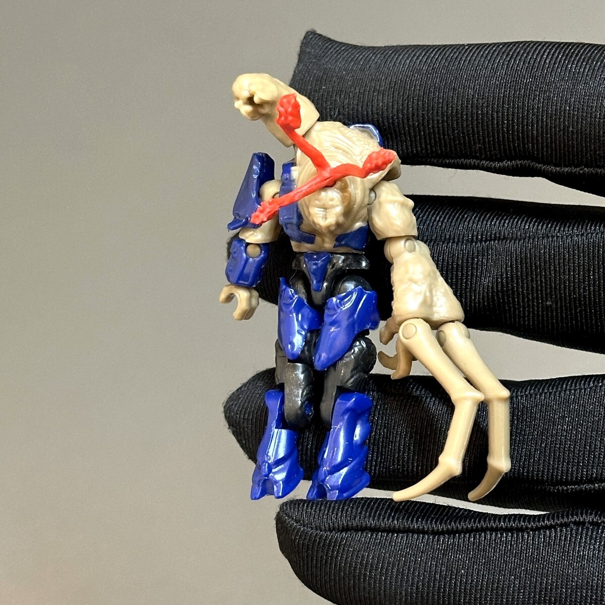 5x Rare Mega Construx Halo 2 Flood Combat Form Covenant Elite (Dark Blue) Figure