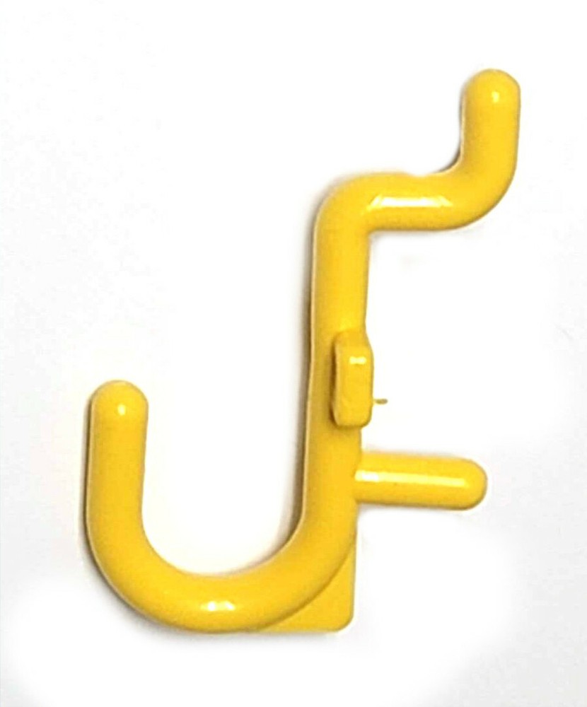 Plastic Yellow J Hook Peg Board Hook Kit Tool Storage Craft Hooks Pick A Pack