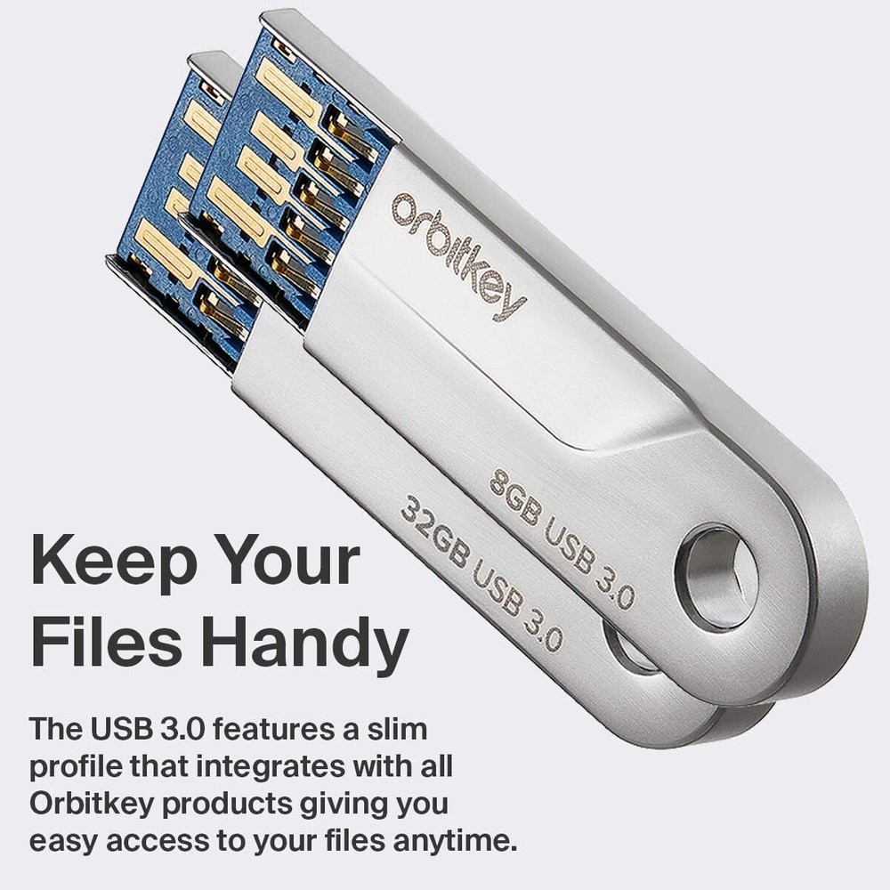 Orbitkey USB 3.0 Fast Transfer USB Chip, Compatible with All Orbitkey Products