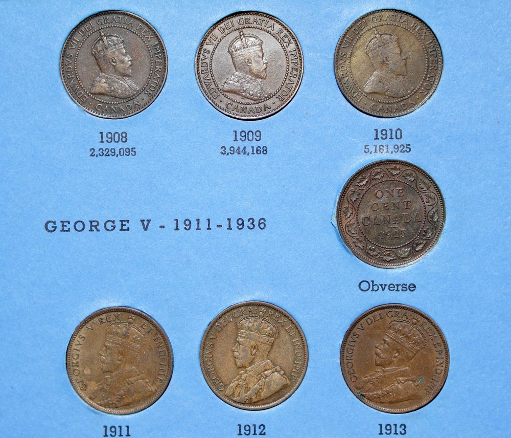 Canada Large Cent Album - Complete! Includes 1858 and 1891 Small Date!