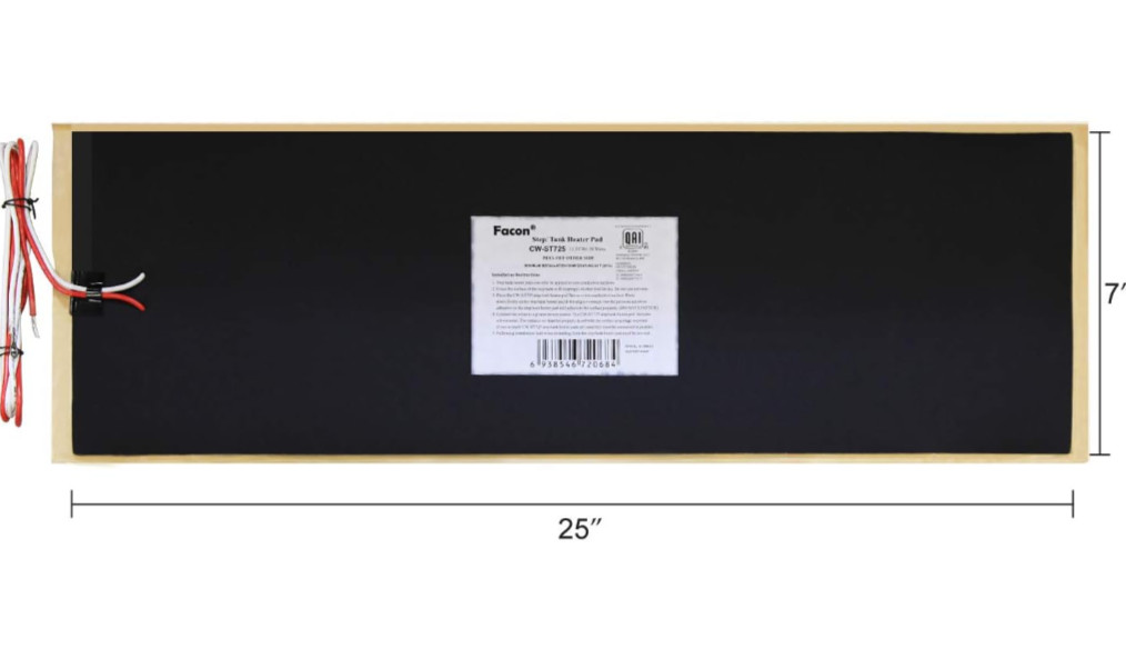 FACON CW-ST725 OEM 7.25" x 25" STEP/TANK HEATER PAD w/AUTOMATIC THERMOSTAT *S46