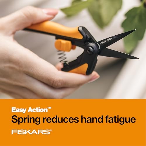Fiskars 6" Pruning Scissors (2-Pack) Non-Stick Blades 2 Pack Orange, Orange