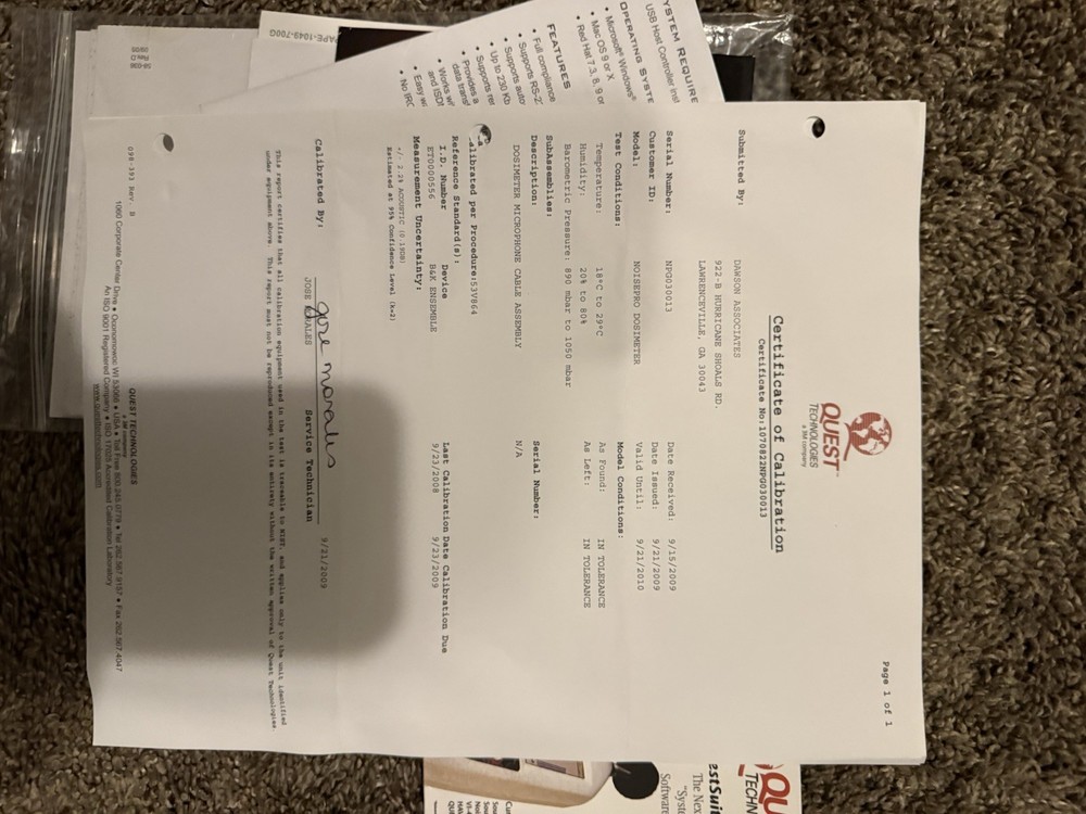 QUEST TECHNOLOGIES NPG030013