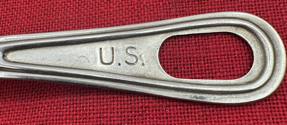 ORIGINAL WWII US ARMY MESS KIT SPOON UTENSIL SILCO STAINLESS