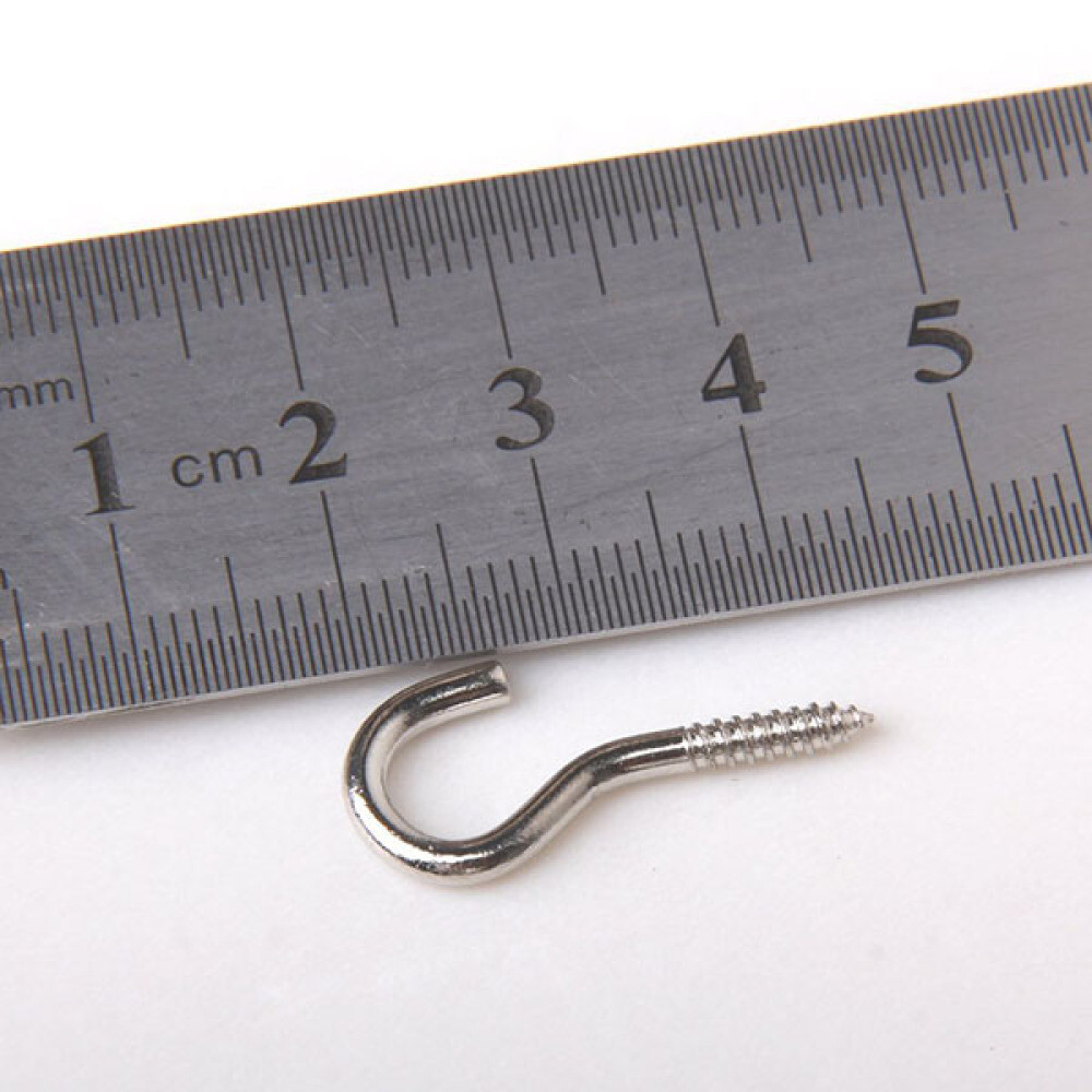 100pc Ceiling Hooks Heavy Duty Cup Hook Holder Screws Hooks