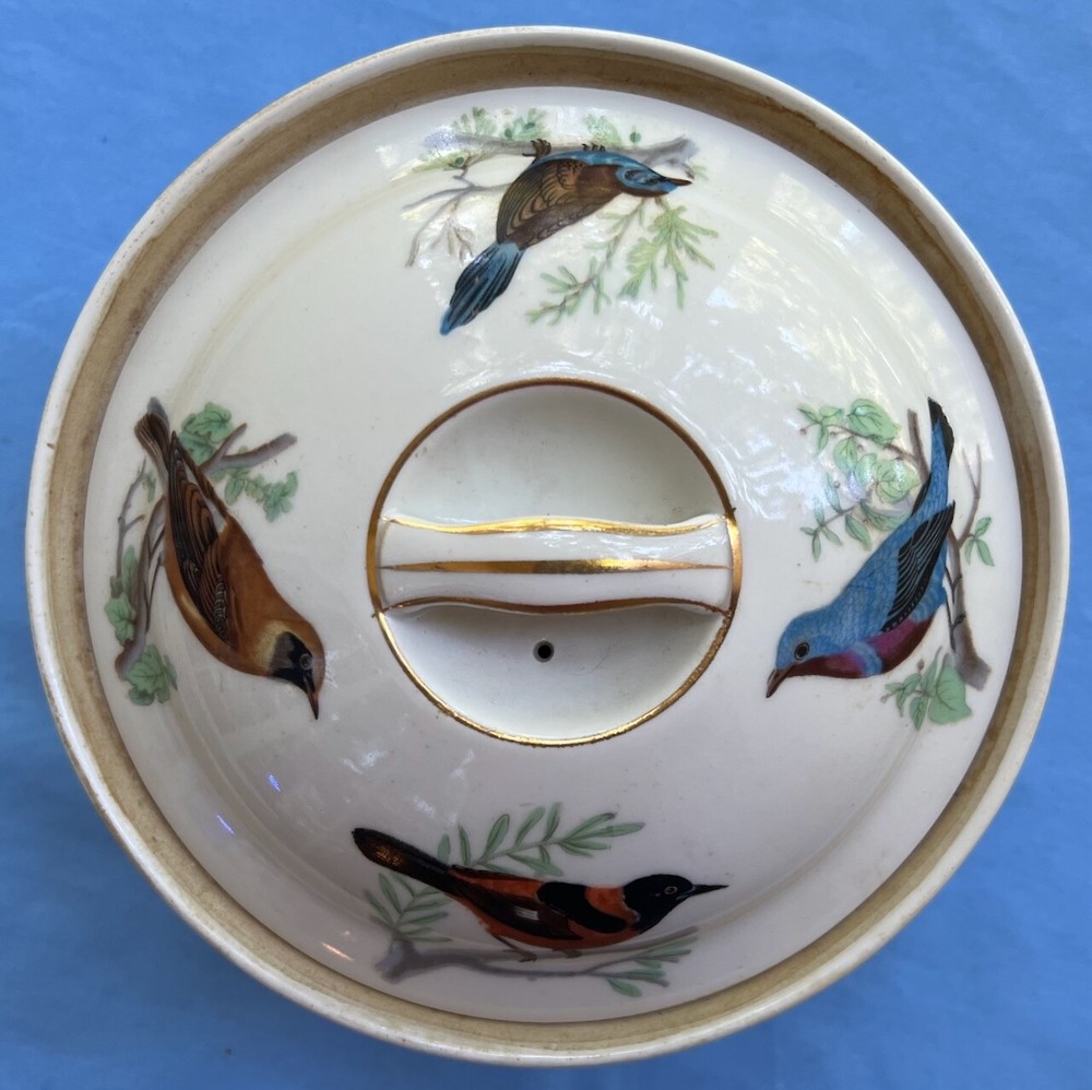 Lourioux Wild Birds 1-quart, Covered Casserole Baking Dish