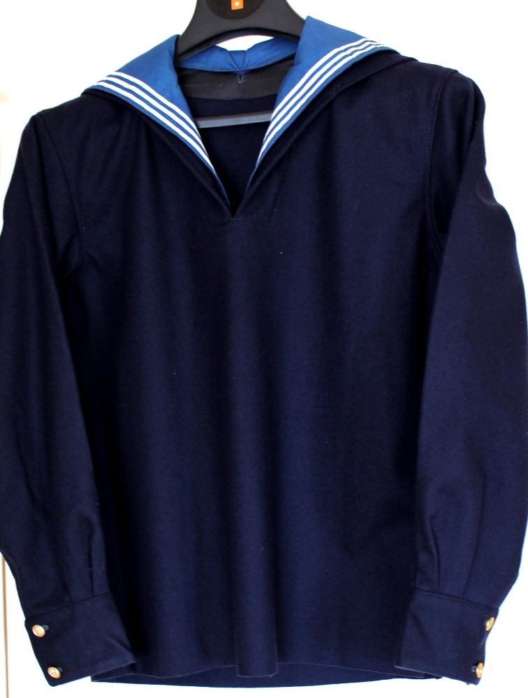 VINTAGE SOVIET MILITARY NAVY UNIFORM WINTER NAVAL SHIRT ORIGINAL 1980th 100%Wool