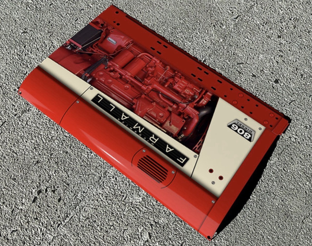 Wow!! Curved International Farmall model 806 Tractor Farm 3D Sign
