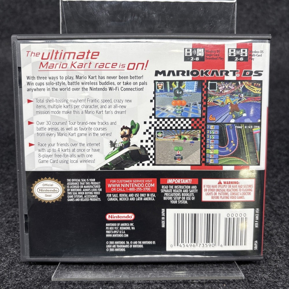 5 DS Mario Games Case And Manual ONLY Bundle - Authentic Great Condition