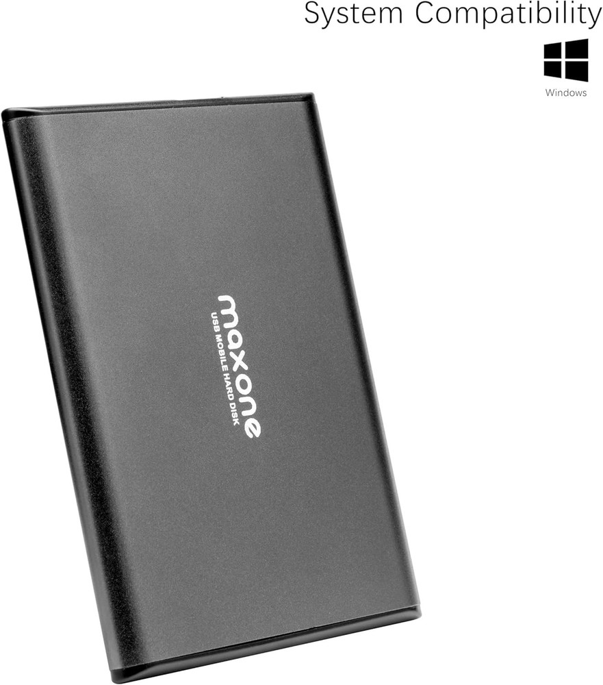 Durable 500GB External Hard Drive - Ultra Thin, High-Speed USB 3.0 Performance