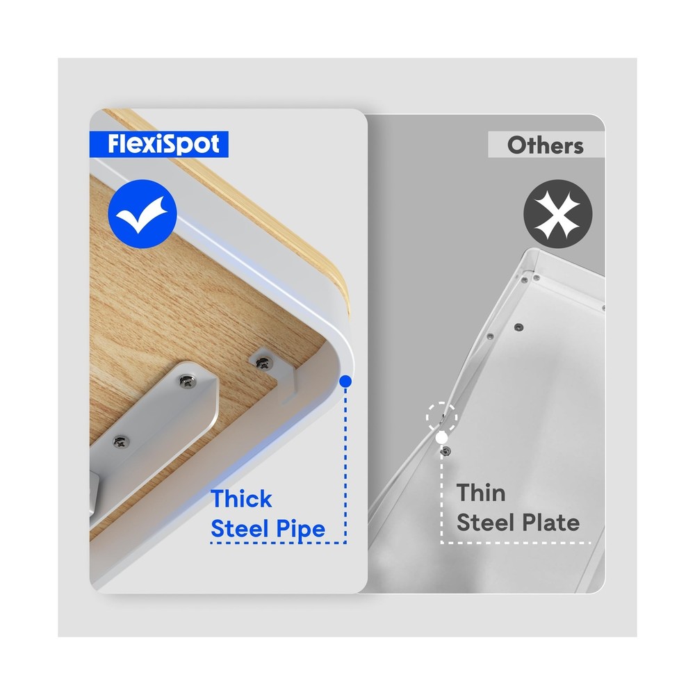 FLEXISPOT Comhar Electric Standing Desk with Drawer Desktop & Adjustable Fram...