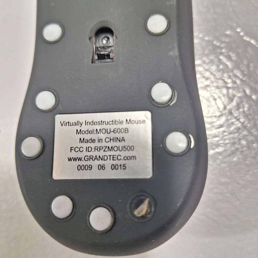 Grandtec Virtually Indestructible Mouse MOU-600B Wired