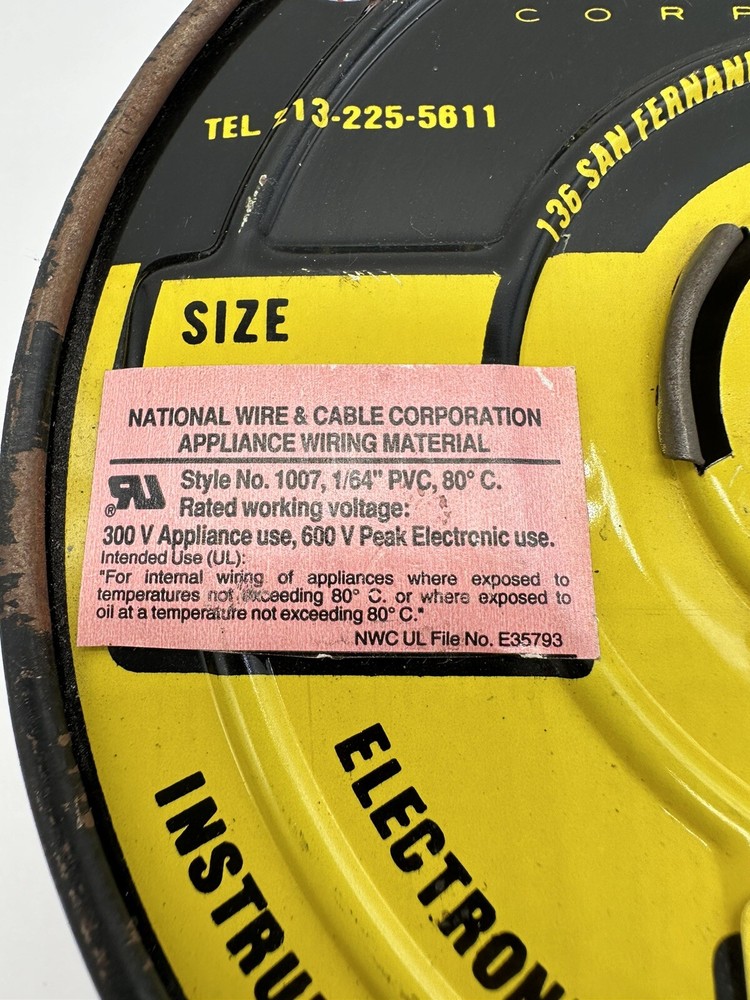 National Wire & Cable UL-1007 2200ft. 1/64 PVC