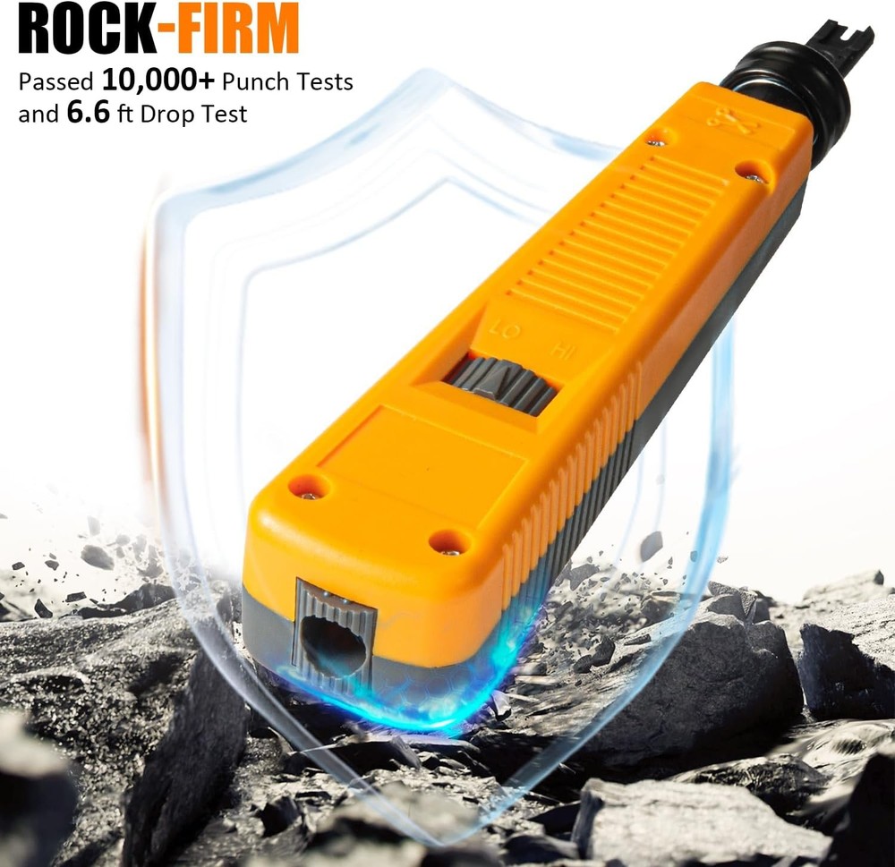 110 Punch Down Tool, Smooth-Cutting, Durable, Easy-to-Use Keystone orange