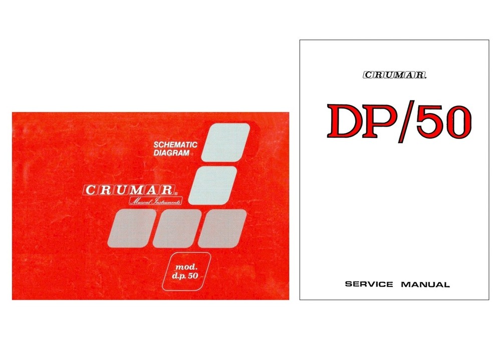 CRUMAR DP50 Rare Service Manual repair Schematic diagrams Schematic Schematic