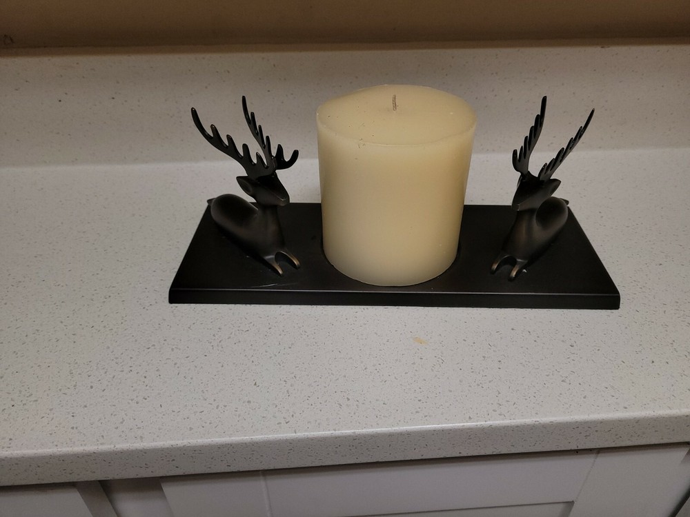 Table Decorative Deer Shadow Tealight Candle Holder