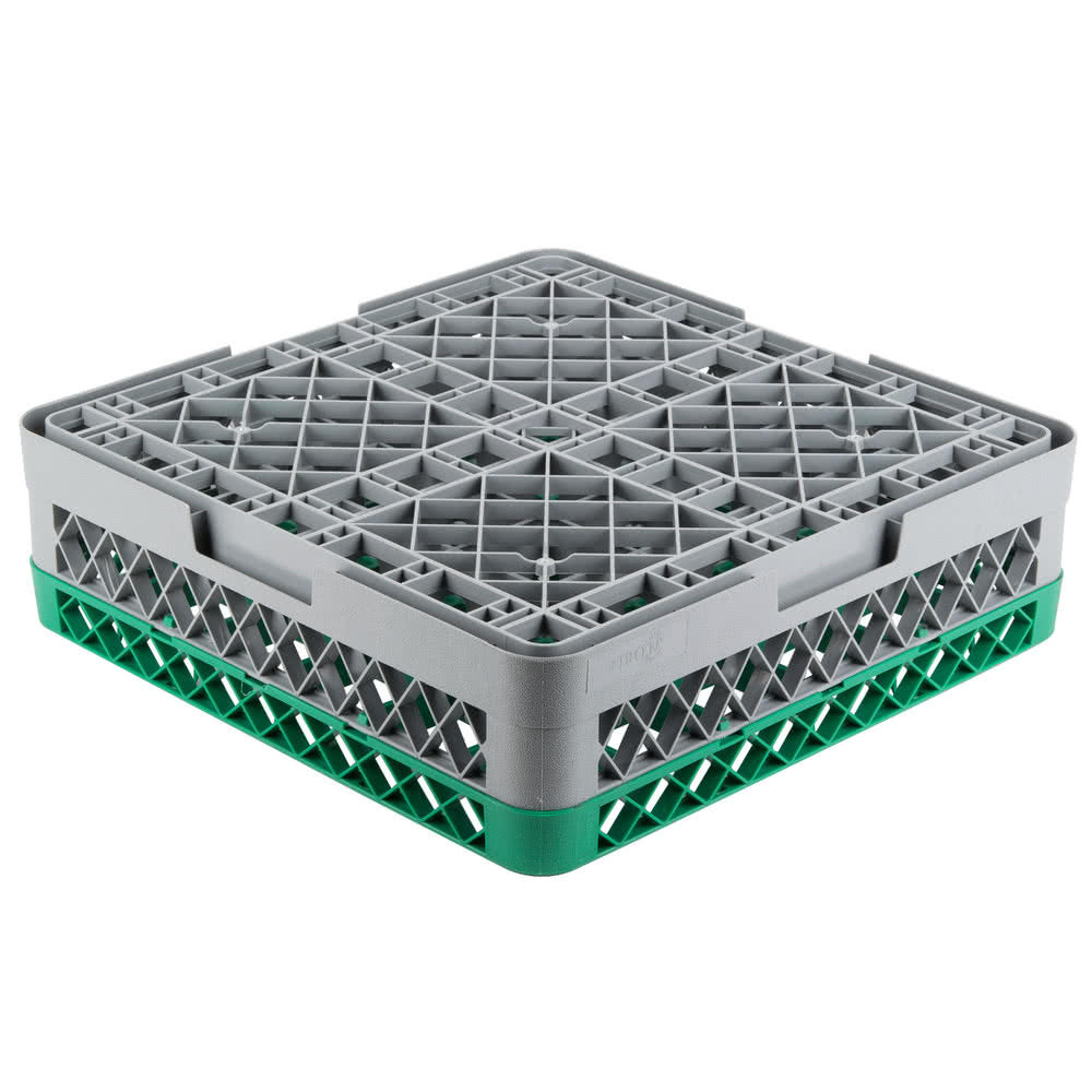 2 PACK Commercial Dishwasher Machine 36 Cup Glass Tray Rack 1 Extender Automatic