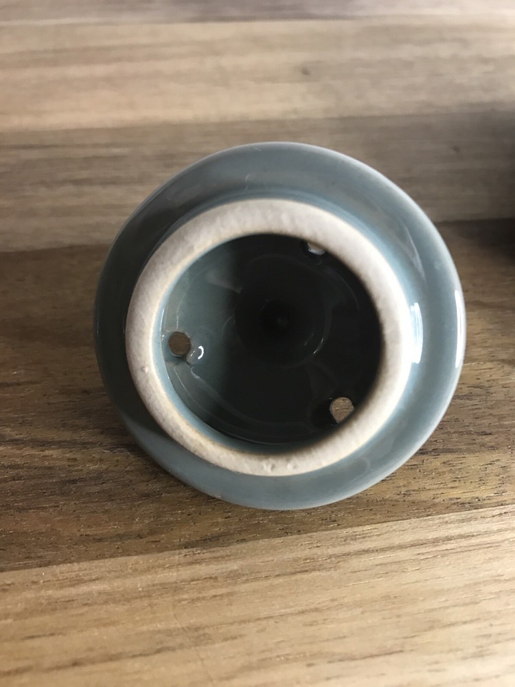 Miniature Green/Blue Glaze Ceramic Teapot