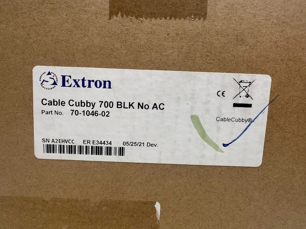 Extron 70-1046-02 Cable Cubby 700 Cable Access Box for AV, RC & Power