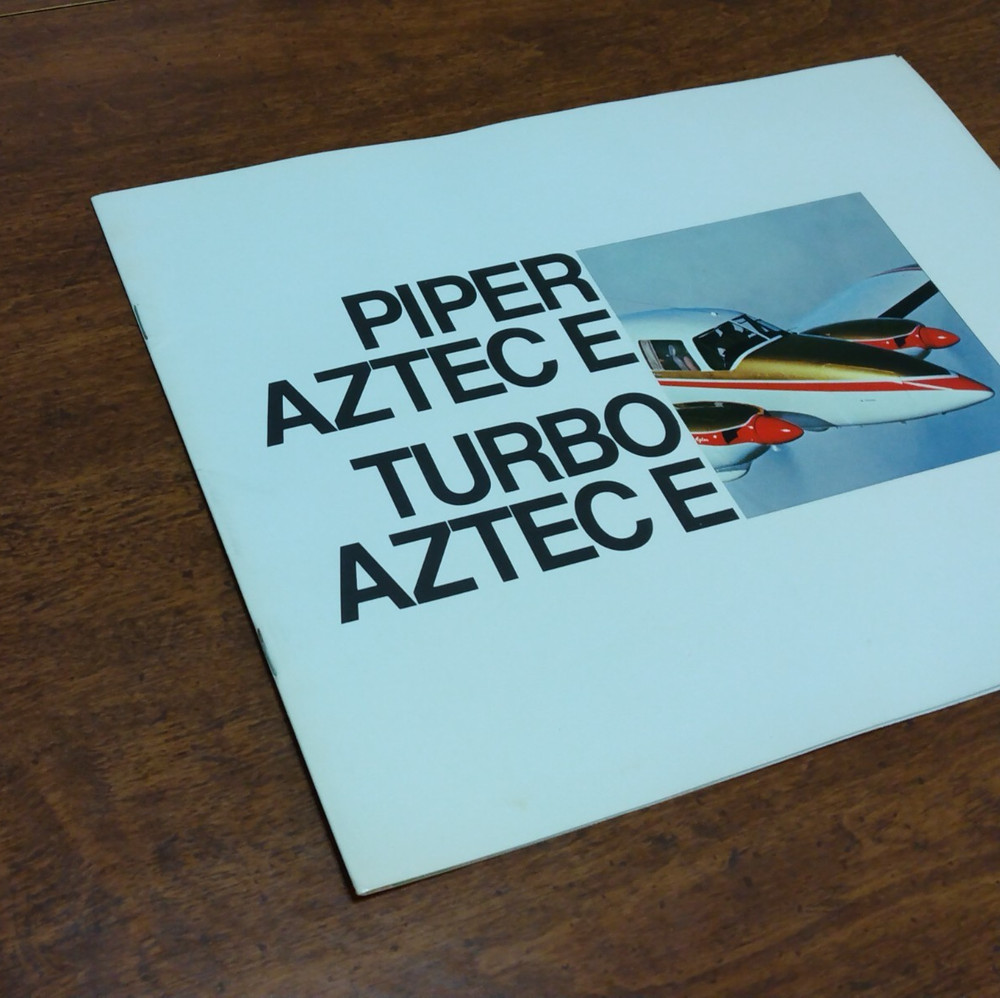 Piper Aztec E Turbo Aztec E 1970 Brochure