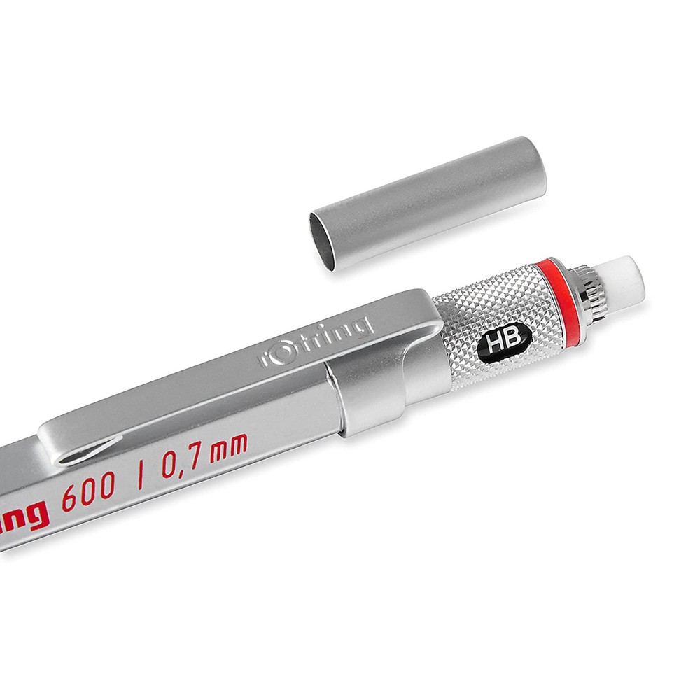 rOtring 600 Mechanical Pencil 0.7mm Silver - Precision Drafting & Drawing