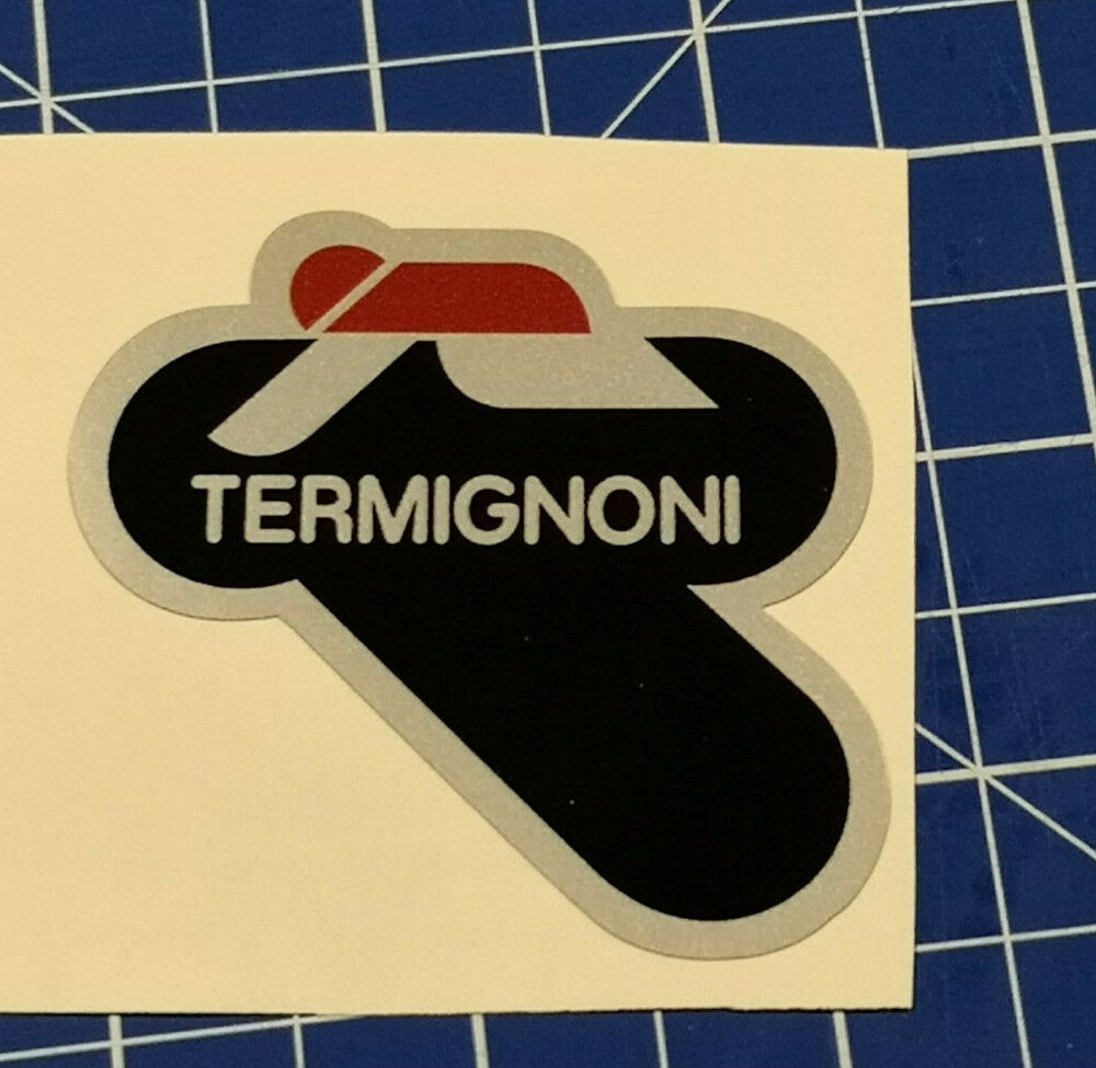 Termignoni Heat Resistant Stickers 9 Cm Black Silver Red