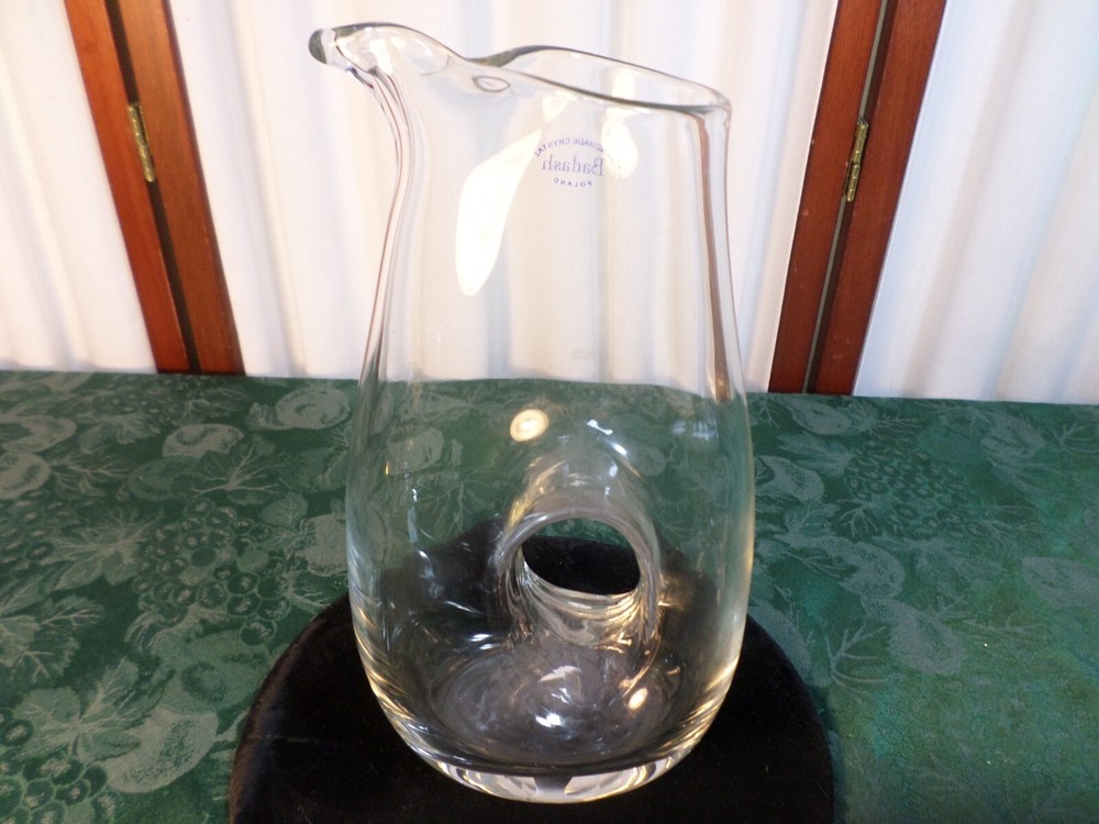 Exquisite Badash Poland Made Decorative Designed Handmade Clear Crystal Pitcher