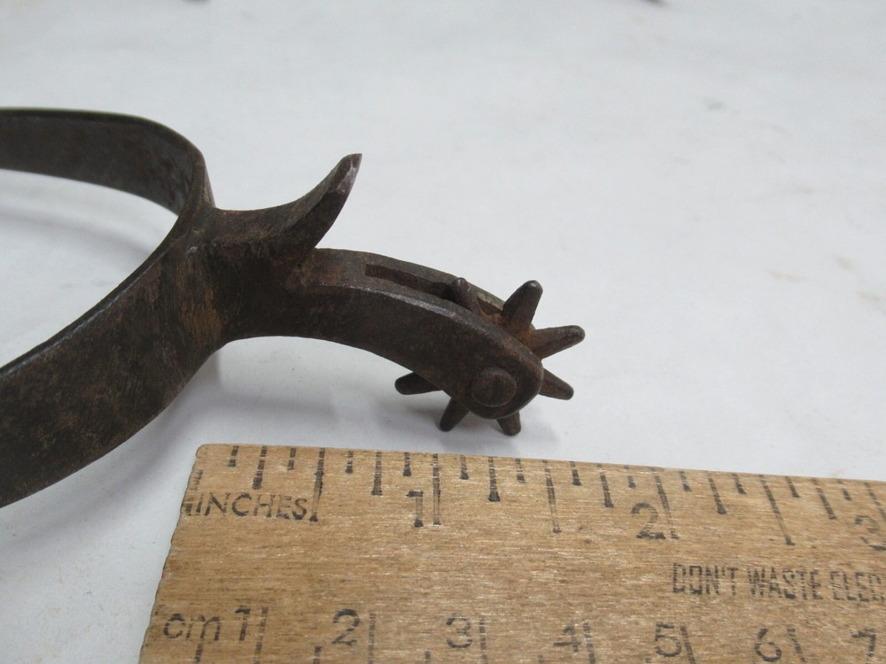 single COWBOY WESTERN SPUR - Chap Guard - fixed button - listing # 1206233